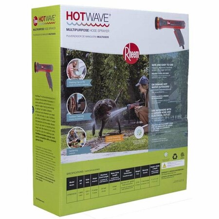 RHEEM HotWave 1800 W Tankless Electric Multipurpose Hose Sprayer HTW018120